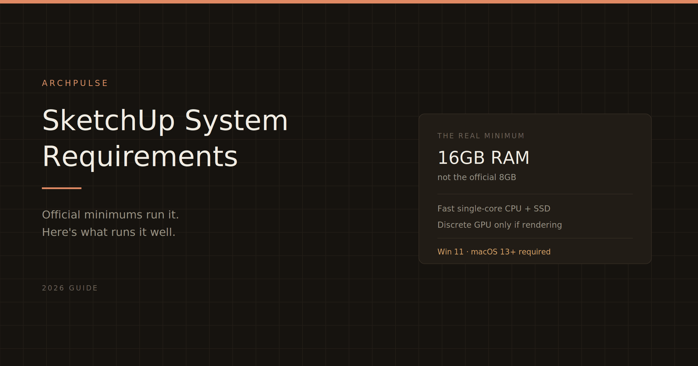 SketchUp System Requirements (2026): What You Actually Need