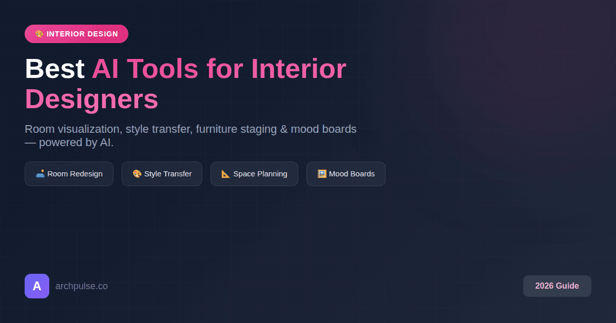 Best AI Tools for Interior Designers (2026)