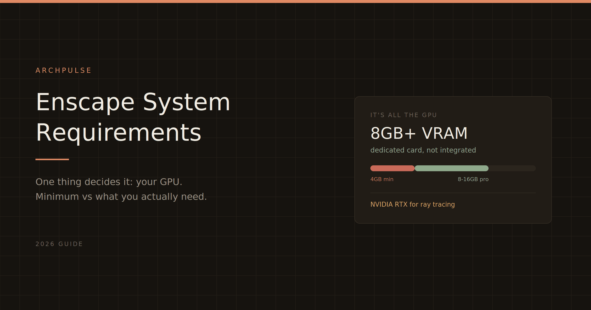 Enscape System Requirements (2026): What You Actually Need