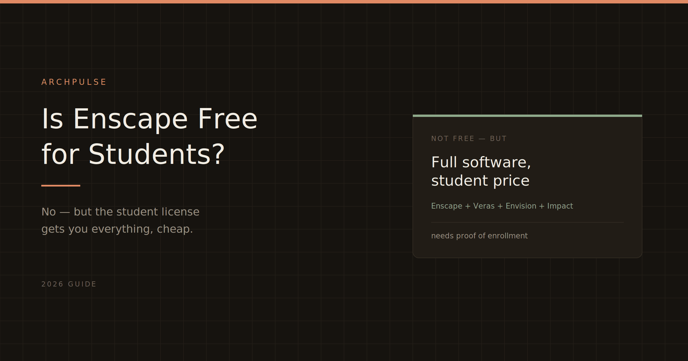 Is Enscape Free for Students? (2026 Student License Guide)
